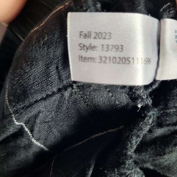 Marine Layer Pants Women's XS Black White Grid Pattern Plaid Cropped Pull-On - Picture 11 of 12